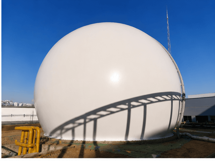 double membrane gas holder