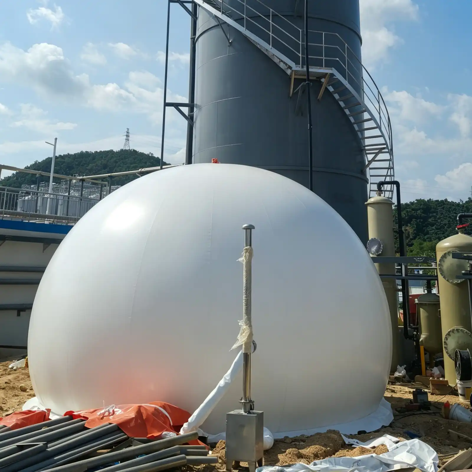 Stand-alone biogas balloon